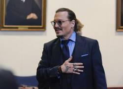 Johnny Depp en la corte de Virginia, Estados unidos, durante los alegatos finales del caso del viernes 27 de mayo.