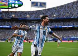 Lionel Messi celebra el gol de su equipo durante el partido del Mundial 2026 entre Argentina y Argelia.