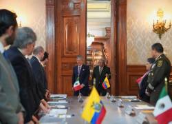 Reunión entre el presidente de Ecuador, Guillermo Lasso, y el presidente de México, Andrés López Obrador