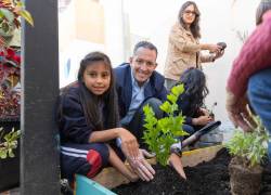 Ricardo Arango, gerente general de Bupa Ecuador, Centro América y el Caribe, participó en la jornada que se realizó con los estudiantes de la unidad educativa Sebastián de Benalcázar.