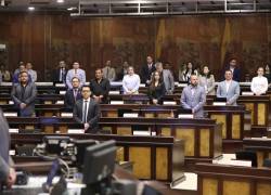 Fotografía que muestra a parte de la bancada oficialista ADN en una sesión plenaria.