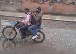 Fotografía de los presuntos sicarios involucrados en el crimen de una bebé en Ibarra.