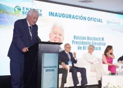 Hassan Becdach, presidente ejecutivo de HJ Becdach, en la inauguración de la ExpoEnergy 2026,.