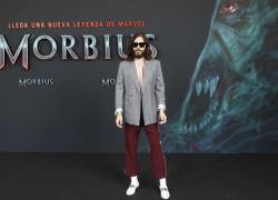 El actor estadounidense Jared Leto posa para los medios durante la presentación de Morbius, una película basada en uno de los personajes más conflictivos del universo Marvel que llega por fin a las salas de cine, pospuesta desde la primavera de 2020. EFE/Emilio Naranjo