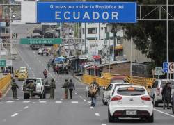 Puente de Rumichaca, frontera entre Colombia y Ecuador.