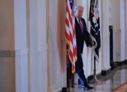El presidente de Estados Unidos, Donald Trump, en la Sala Este de la Casa Blanca el 12 de junio de 2025, en Washington, DC.