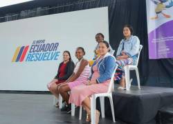 Foto del 2024 de la Secretaría Técnica Ecuador Crece Sin Desnutrición Infantil (STECSDI) donde se ve a beneficiarias del Bono 1.000 días.