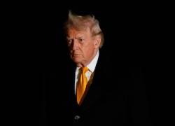 El presidente estadounidense Donald Trump regresa a la Casa Blanca.