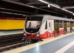 Uno de los vagones del sistema de transporte en Quito.