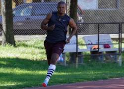 Alex Quiñónez, en uno de sus entrenamientos en 2019.