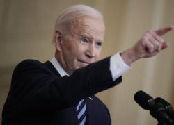 Biden emitió contundentes declaraciones en rueda de prensa.