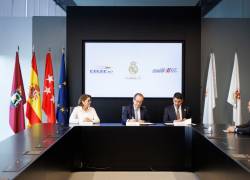 Firma de convenio con la Fundación Real Madrid.