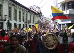 Los manifestantes planean llegar hasta la Plaza de Santo Domingo.