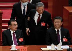 El presidente de China, Xi Jinping, está indiferente ante la salida del expresidente Hu Jintao del Congreso del Partido Comunista.