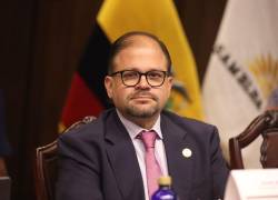 El ministro del Interior, John Reimberg, en la Comisión de Fiscalización.