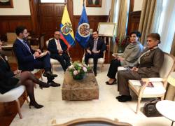 El presidente de la República, Daniel Noboa, recibió al secretario general de la Organización de Estados Americanos (OEA), Albert R. Ramdin, y al secretario de Seguridad Multidimensional de la OEA, Ivan C. Marques.