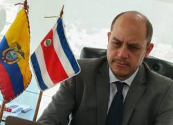 El ministro Julio José Prado en la primera ronda de negociaciones de un acuerdo comercial entre Ecuador y Costa Rica.