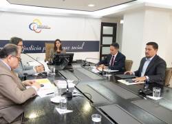 El pleno del Consejo de la Judicatura, presidido por Mercedes Caicedo.