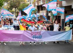 Marcha de la población LGBT+ en Guayaquil.