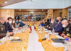 Reunión de Ministros de Defensa de Colombia y Ecuador.