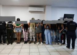 Diez mujeres fueron capturadas en el operativo Pandora.