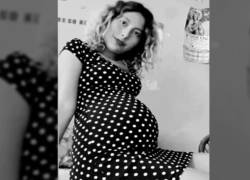 Foto de Rosa Isela durante su embarazo.