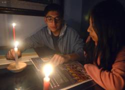 Fotografía tomada en Cuenca durante uno de los apagones registrados en el marco de la crisis energética.