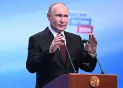 Vladimir Putin, de 71 años, ganó una nueva elección. Ucrania y las cancillerías occidentales denunciaron la ausencia de candidatos opositores.