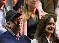 Bill Gates y su esposa, Melinda, asisten a un partido de tenis de la Laver Cup, el 23 de septiembre de 2022 en Londres.