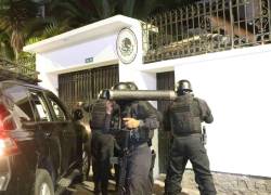 Ingreso de grupos especiales de la Policía a la Embajada de México, para la captura del ex Vicepresidente Jorge Glas.