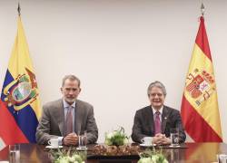 El primer mandatario se reunió con el rey español en Bogotá, previo a la investidura de Gustavo Petro como presidente de Colombia.