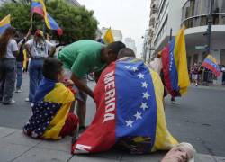 El pasado 3 de enero, un grupo de venezolanos festejí en Guayaquil la captura de Nicolás Maduro.