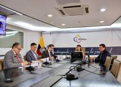 El Pleno del Consejo de la Judicatura, presidido por Mercedes Caicedo.