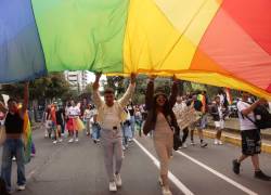 En Quito se realizó una marcha por el Día del Orgullo LGBT.