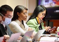 Fotografía de la Fiscal Diana Salazar tomada durante la audiencia de vinculación de 8 involucrados más al caso Metástasis, por el que actualmente 31 personas son procesadas.