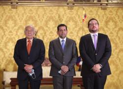 José Yunez, Galo Robalino y Ralph Suástegui, fueron posesionados como nuevas autoridades por el presidente Guillermo Lasso.