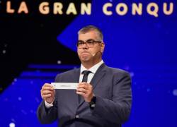 El director de competiciones de clubes de la Conmebol Frederico Nantes durante el sorteo de la primera fase de la Copa Sudamericana 2023 en la sede de la Conmebol en Luque (Paraguay).