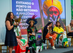 Cumbre Amazónica, realizada en Brasil, en agosto. El tema de los indígenas en aislamiento estuvo en la mesa de discusión.