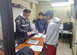 Fotografía del sospechoso tras su detención.