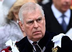 Fotografía de archivo tomada el 6 de mayo de 2023 que muestra al entonces duque de York, el príncipe Andrés, durante la ceremonia de coronación de su hermano el rey Carlos III en Londres.