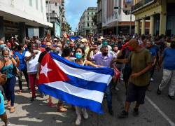 Las manifestaciones del domingo, que degeneraron en enfrentamientos con las fuerzas del orden, son las más grandes desde el triunfo de la revolución en 1959.