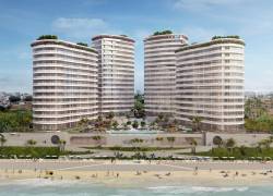 Grand Bay Manta estará compuesto por cuatro torres de lujo de 14 a 16 pisos, de suites y departamentos.