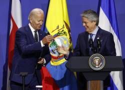 Los presidentes Joe Biden (Estados Unidos) y Guillermo Lasso (Ecuador) se reunieron durante la Cumbre de las Américas.