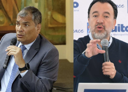 Rafael Correa cuestiona a Pabel Muñoz.