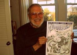 Imagen del artista de comics John Romita, quien fue el dibujante de Spider-Man