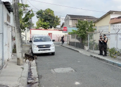 Intervención de la Policía tras el ataque armado.