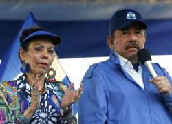 Foto tomada el 5 de septiembre del 2018 del presidente nicaragüense Daniel Ortega y su esposa y vicepresidenta del país, Rosario Murillo, en Managua.