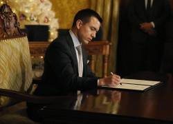 Fotografía de archivo del mandatario ecuatoriano Daniel Noboa.