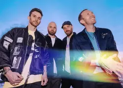 Coldplay durante la promoción de su álbum Moon Music.