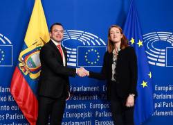 El presidente de la República, Daniel Noboa, mantuvo una reunión con Roberta Metsola, presidenta del Parlamento Europeo.